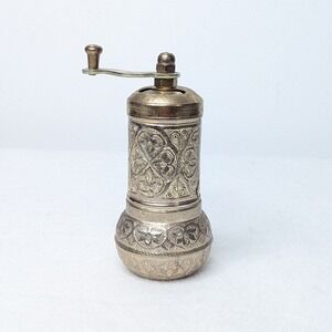 VTG Turkish Brass Metal Spice Handheld Manual Grinder Mill